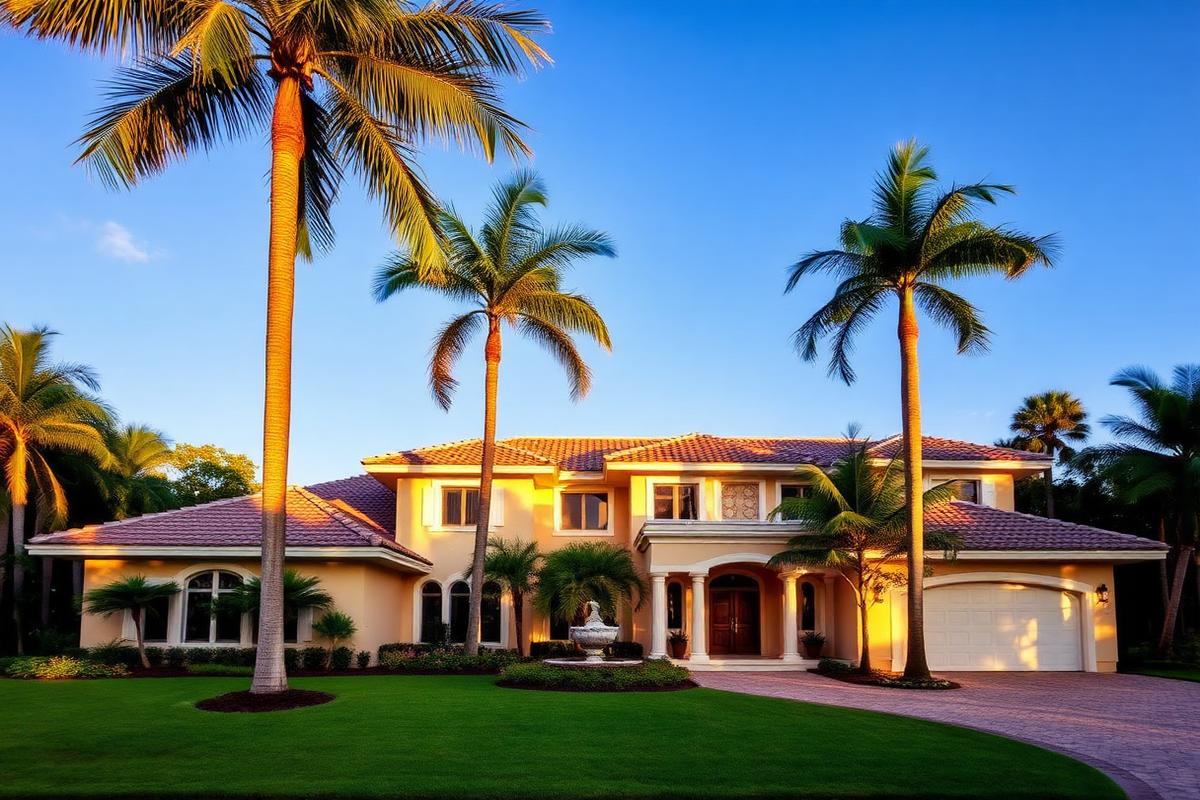 Residential neighborhood in Pompano Beach, FL